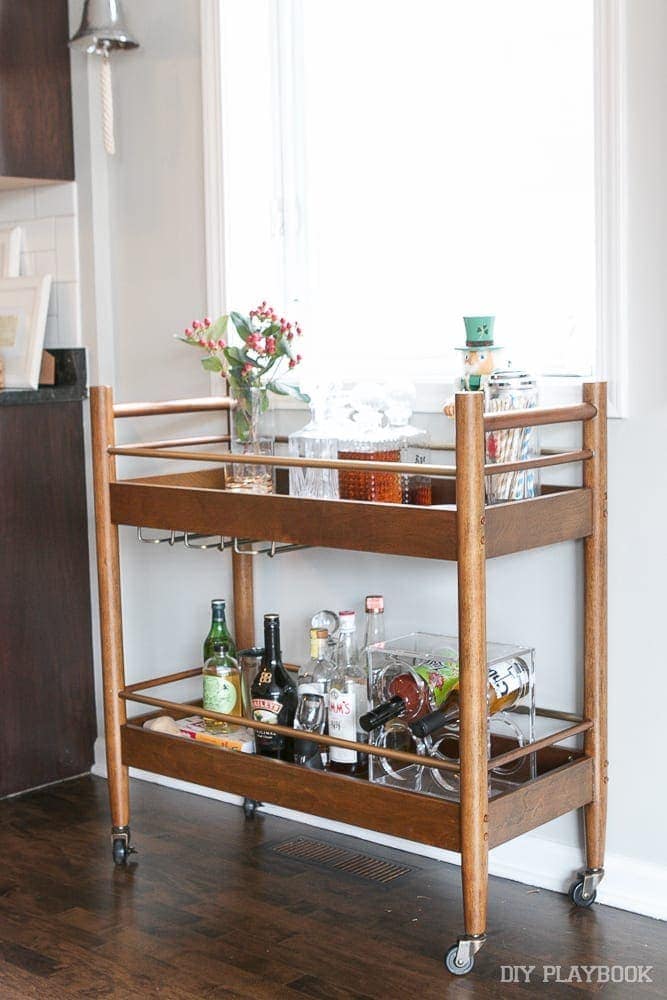holiday-bar-cart