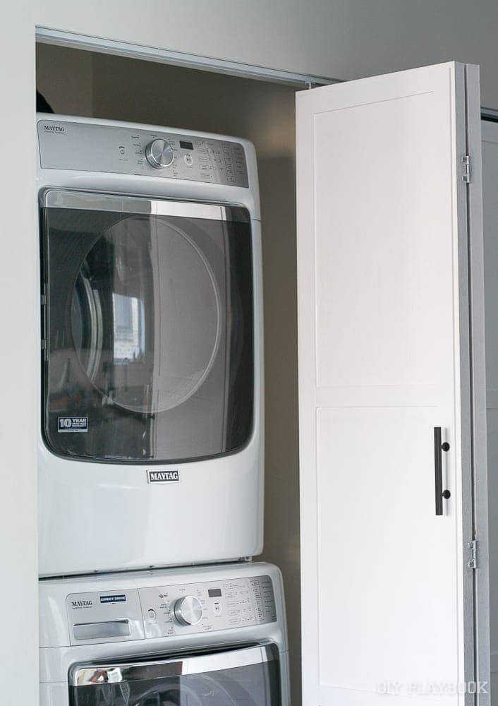 The doors work better: DIY Door Installation for Our Laundry Room | DIY Playbook