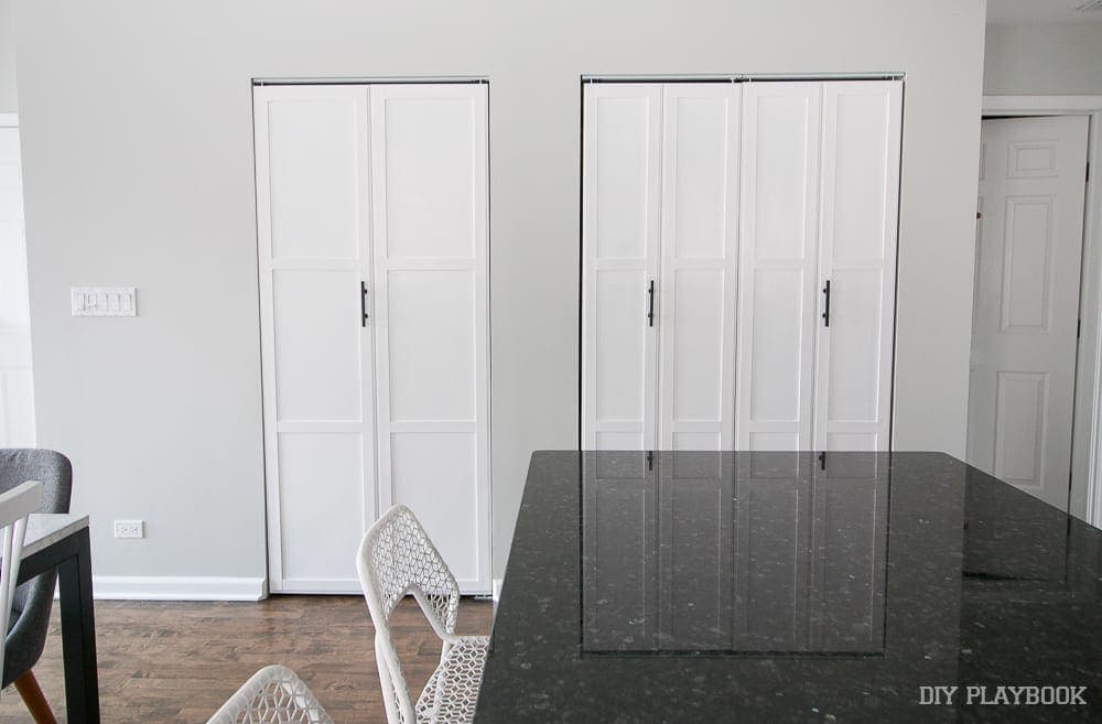 White bifold door DIY