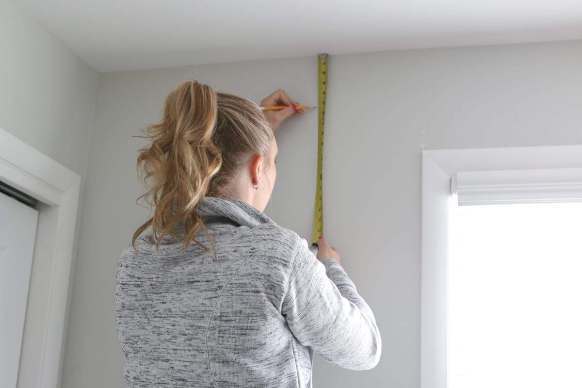 Carefully measure and mark
