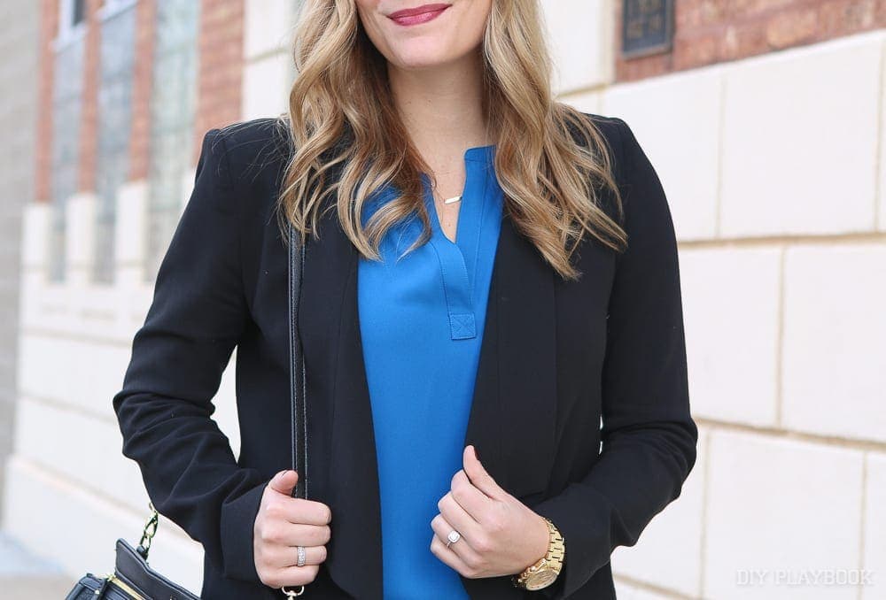 A simple blazer can transform almost any outfit, and dress you up in one quick step.