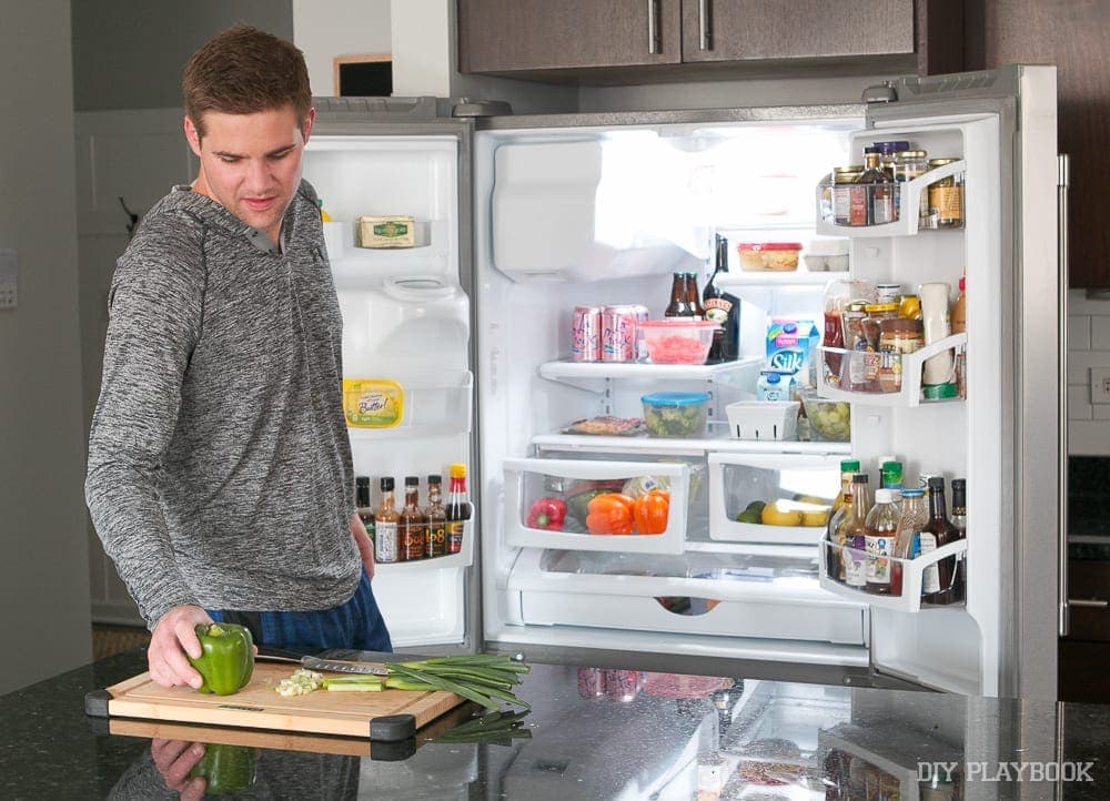 Finn keeps the fridge in tip-top shape and me well fed.
