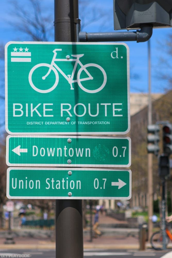 Washington, DC is a very bike-friendly town.