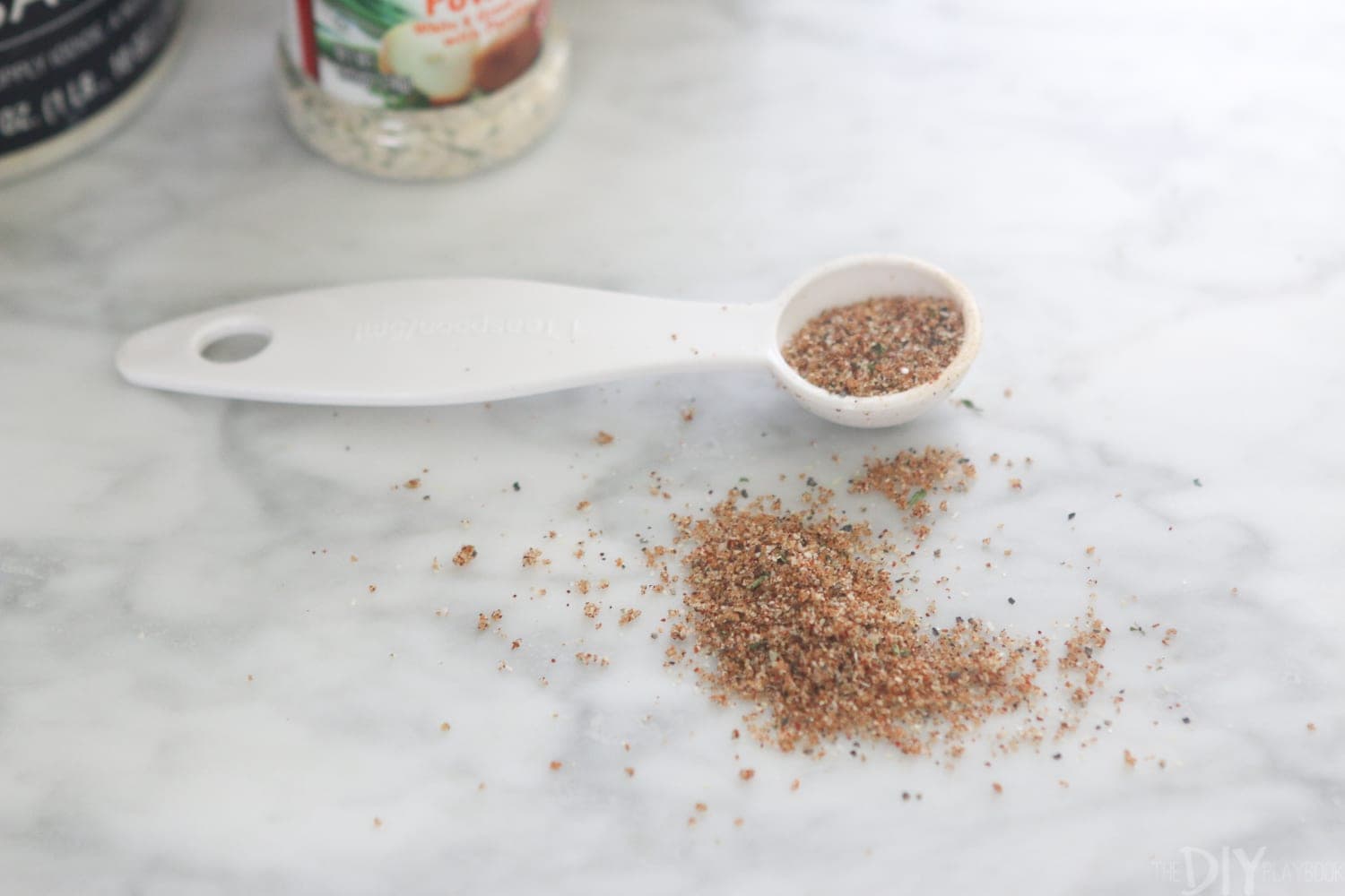 Use a small teaspoon to measure out your spices. 