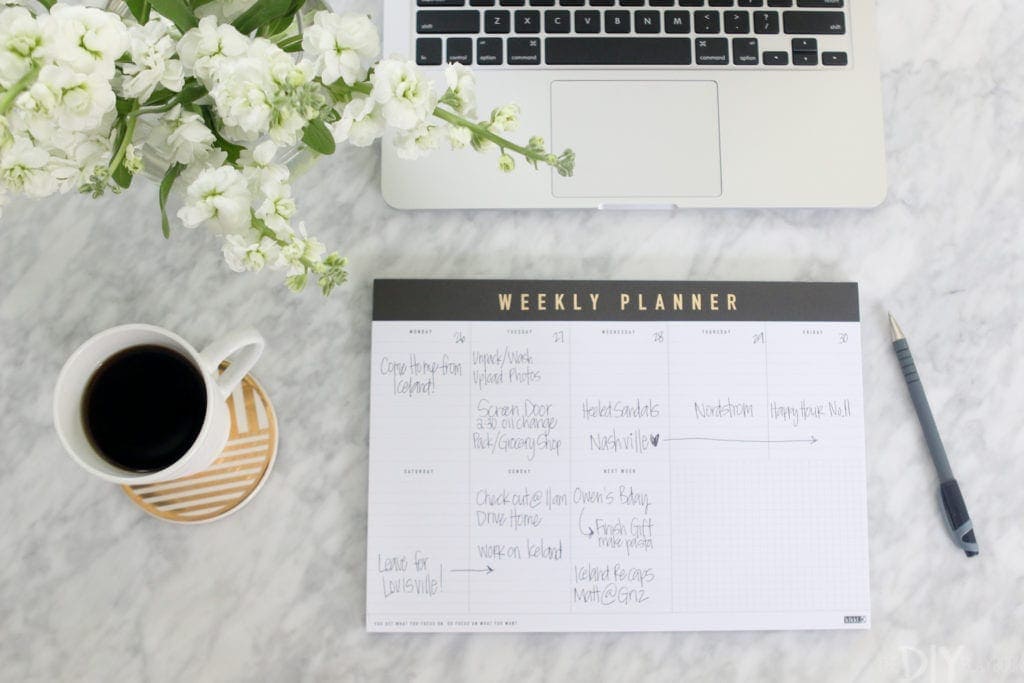 Review your planner and calendar 