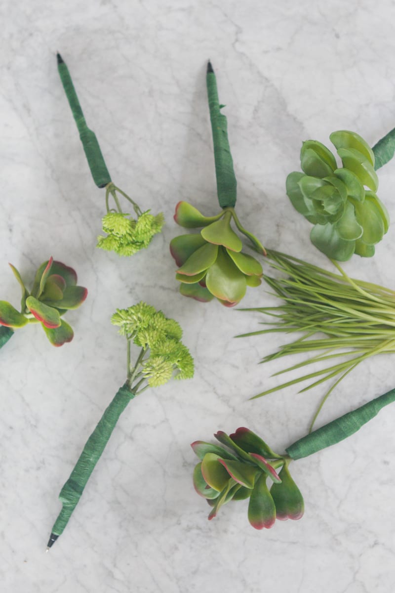 And repeat! Succulent Pens DIY Office Decor Project | DIY Playbook