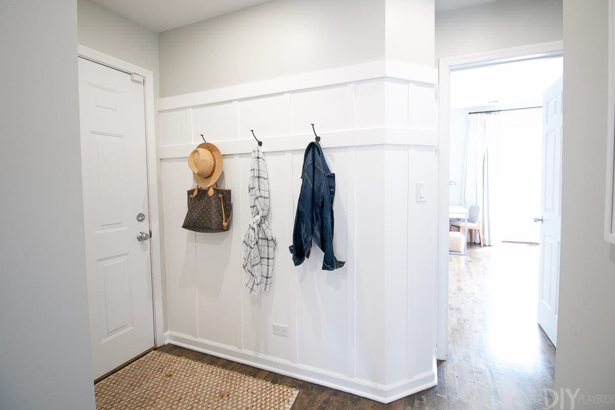 Adding board and batten to a hallway