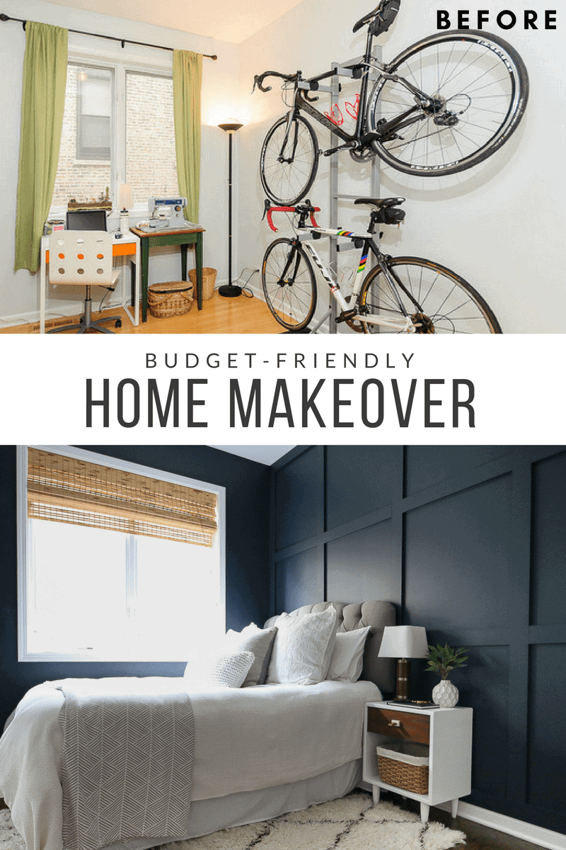 This Guest Bedroom before and after is just one part our our Chicago Condo Home Tour. 