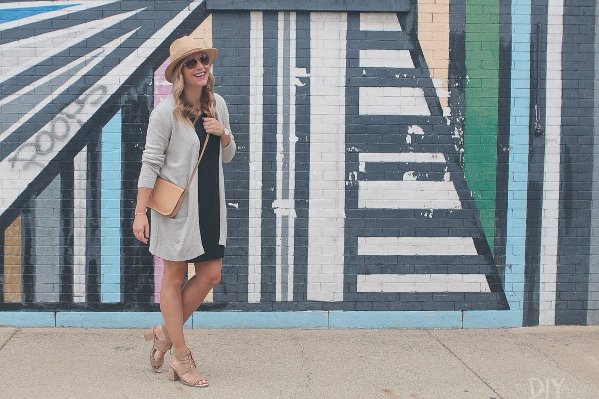 Casey's complete look- a few simple pieces really pull everything together.