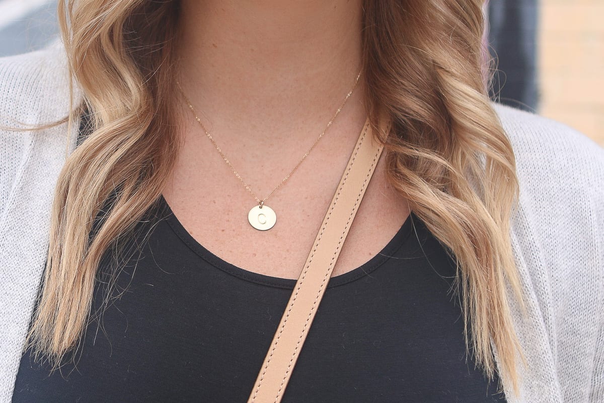 A simple, delicate gold necklace is a must have for me. This initial necklace has become a new favorite.