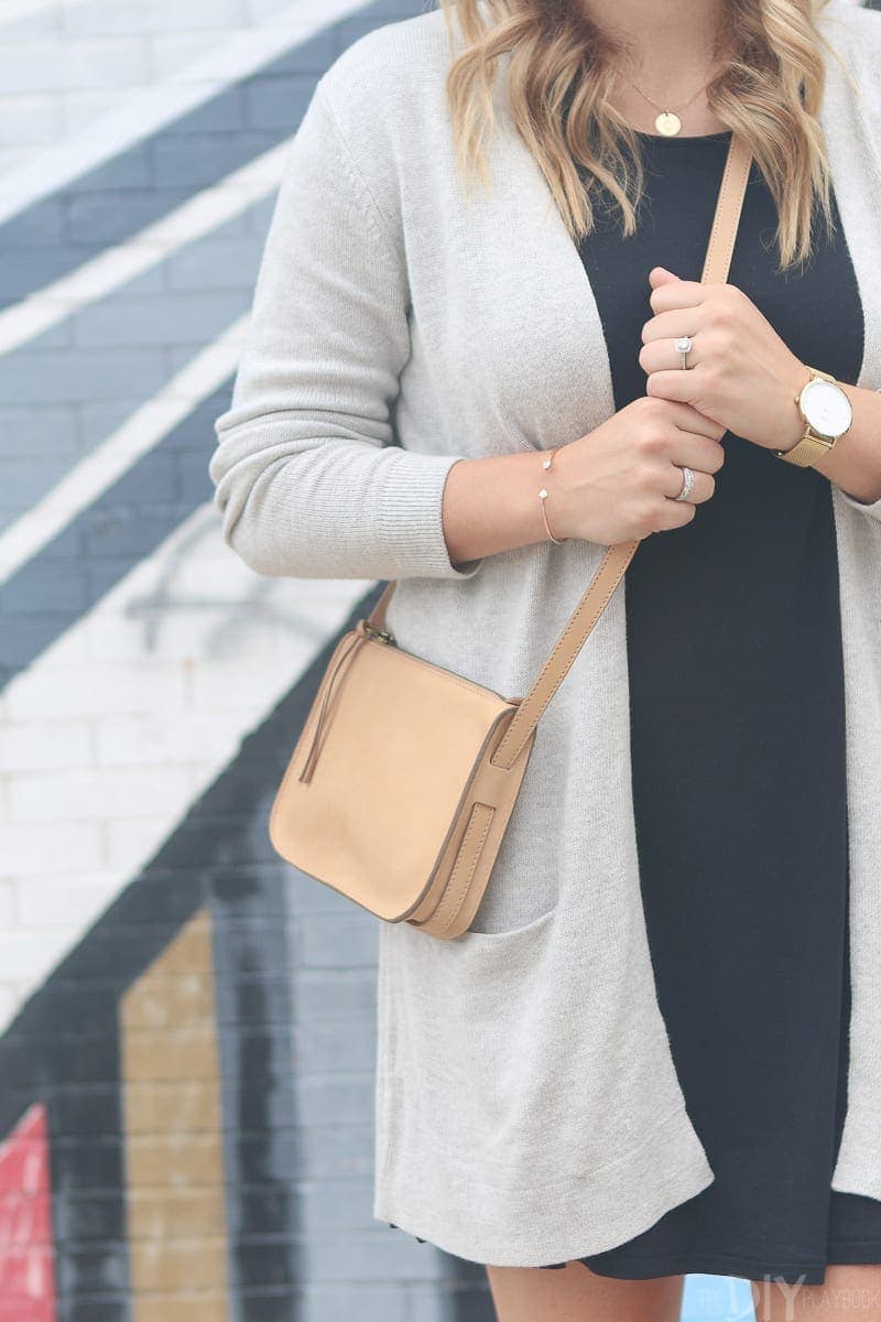Casey's rings- she opts to split her wedding band and engagement ring between both hands instead of wearing different rings on a daily basis.