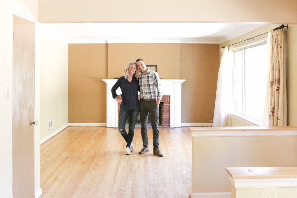 Our living room before we moved in