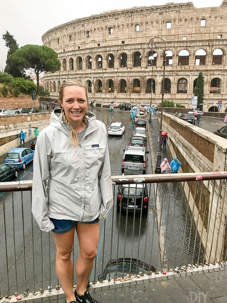 In the rain in Rome in September