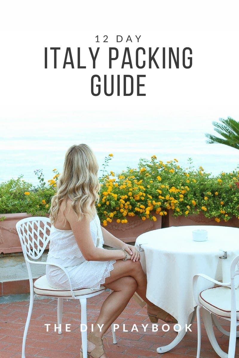 What to pack for 12 days in Italy in September