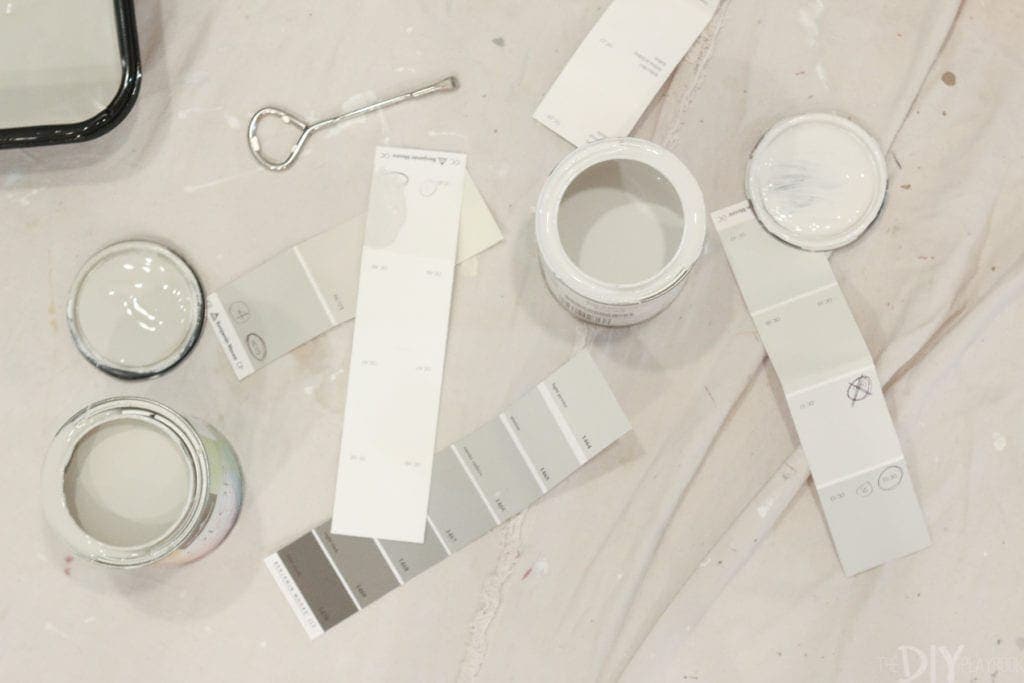 Painting the walls a white or gray color