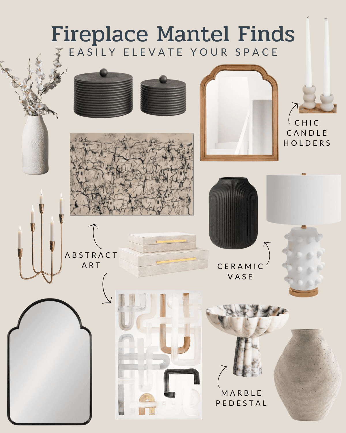 Fireplace mantel decor to add style to your space