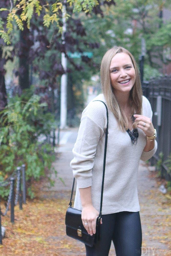 Casey's oversized sweater