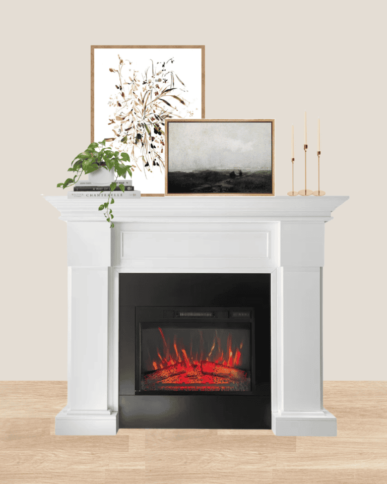 how to style a fireplace mantel