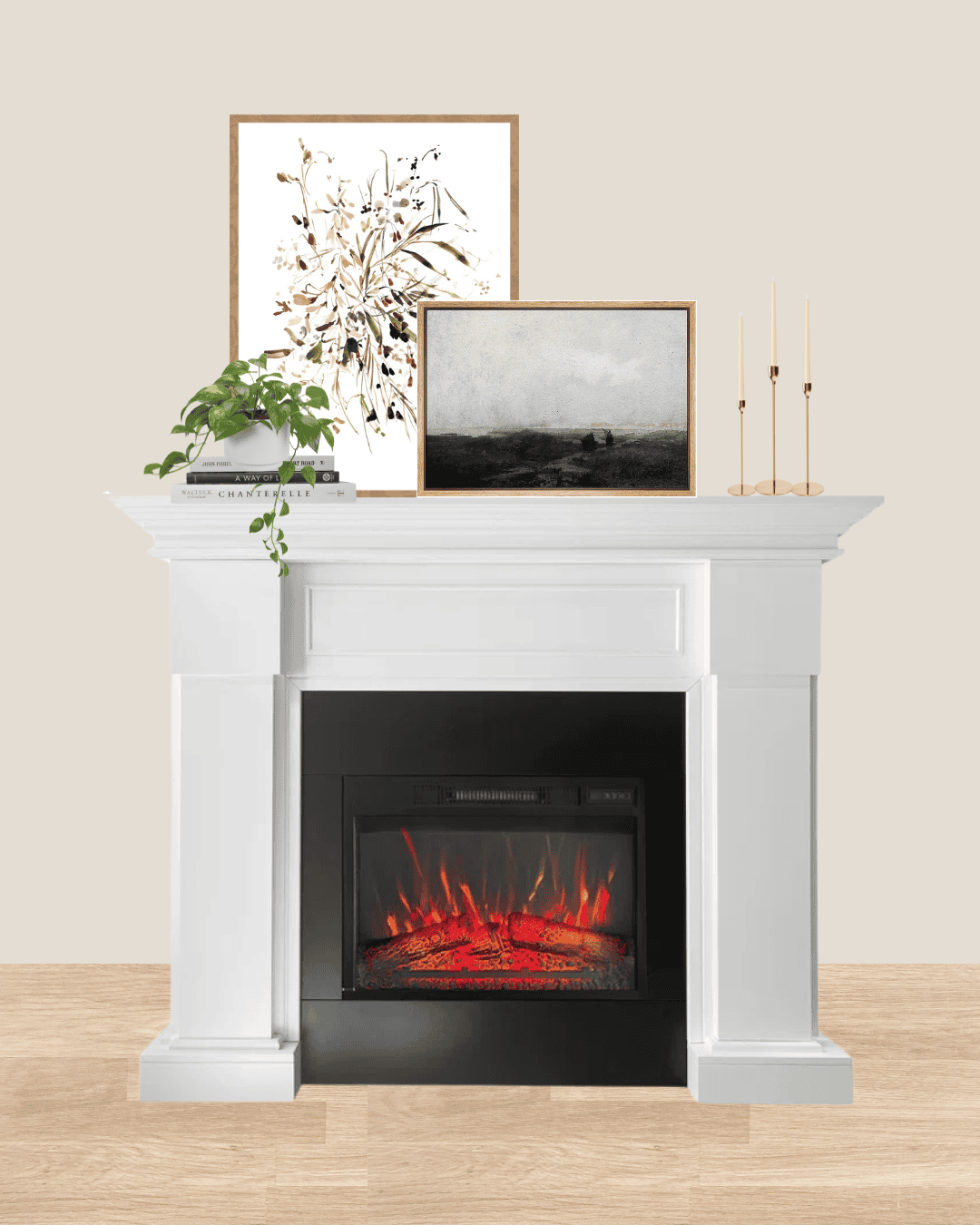 how to style a fireplace mantel