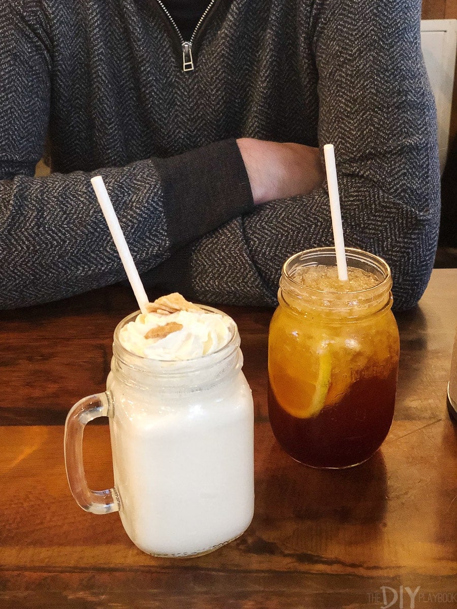 Salted caramel milkshake