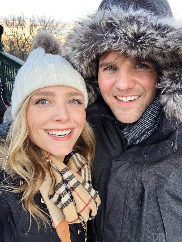 Casey and Finn in Quebec City