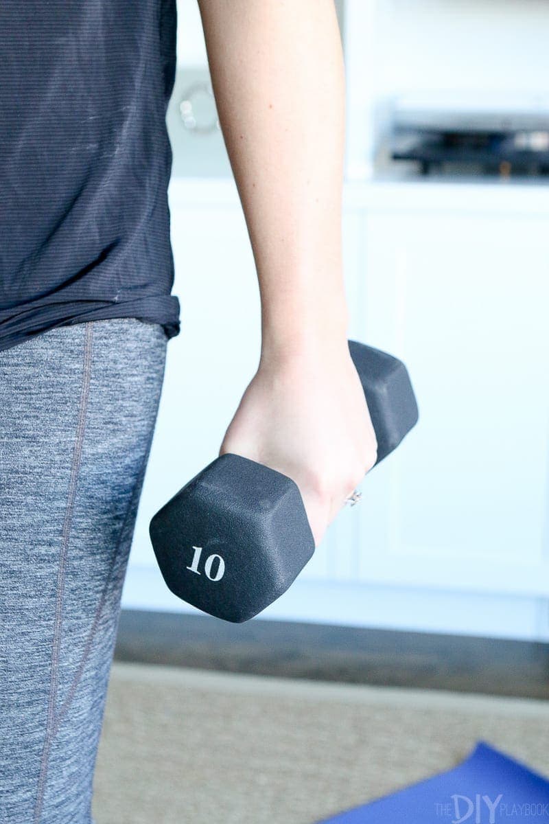 Lifting weights at home