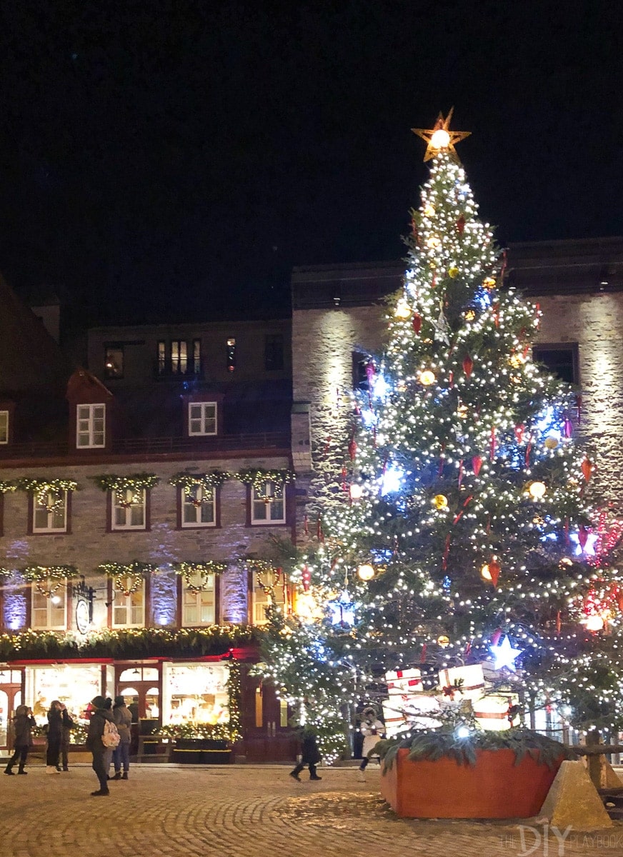 Christmas tree in Quebec City