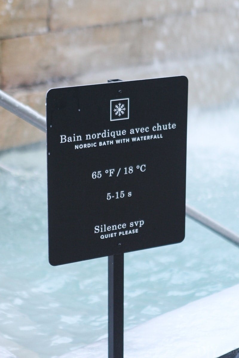 Cold pool at the Strom spa