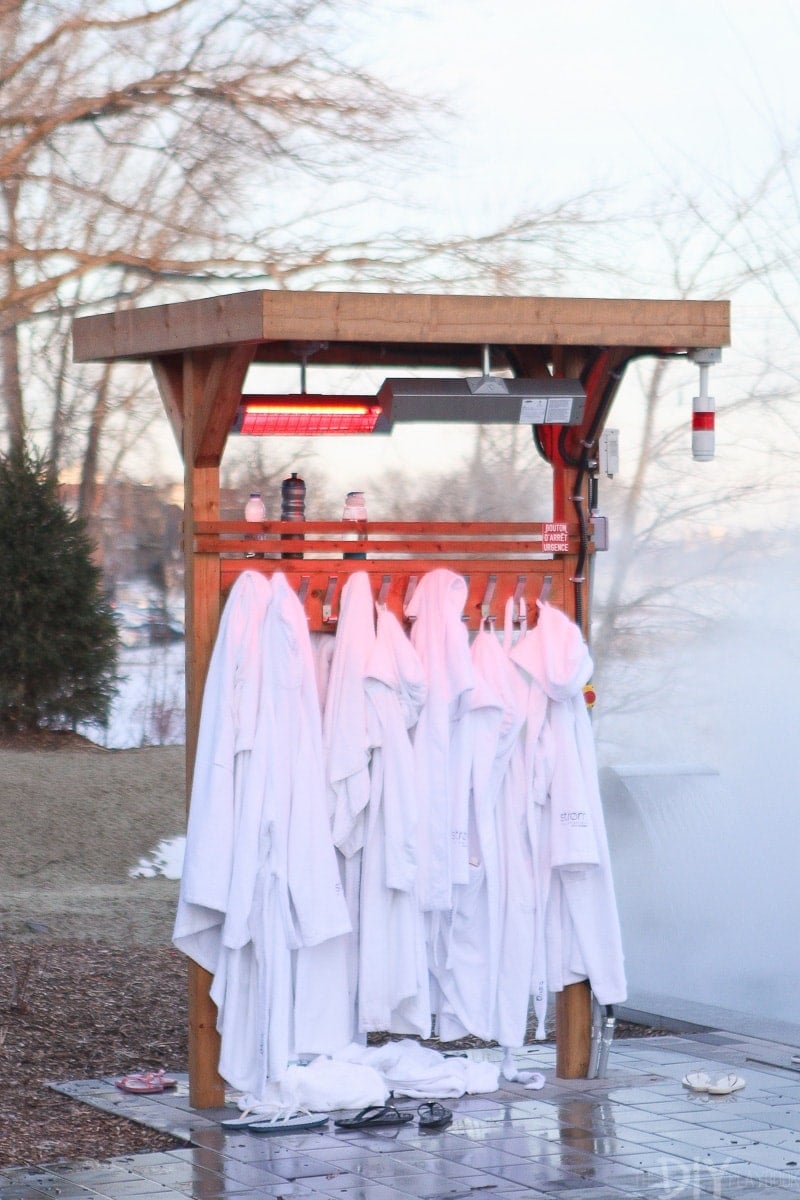 Robes at the spa