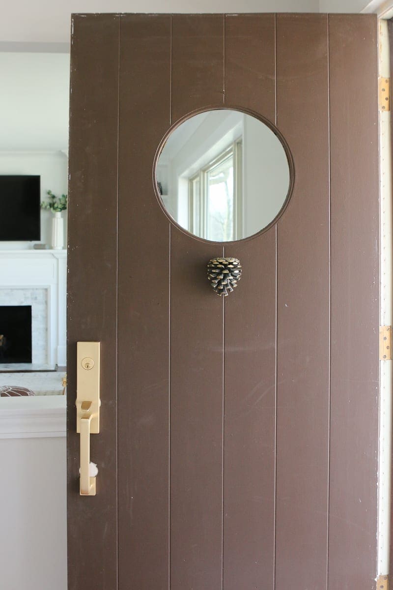 painting a brown front door