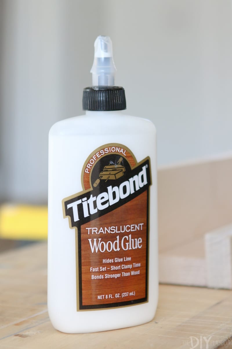 Titebond Wood Glue to DIY book ledges