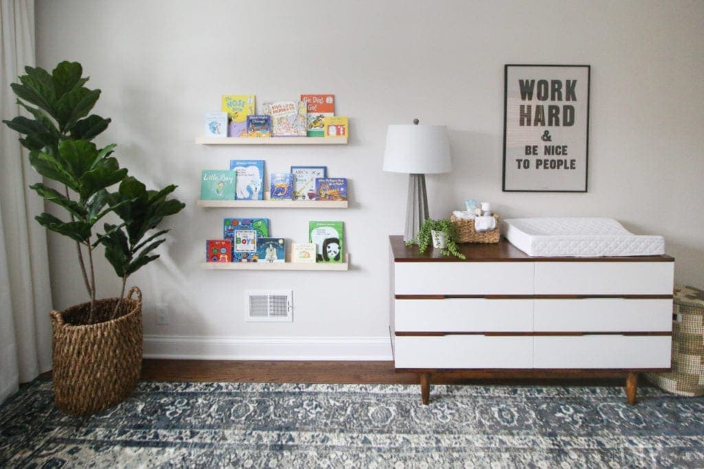 Build a DIY book ledge for your playroom or nursery