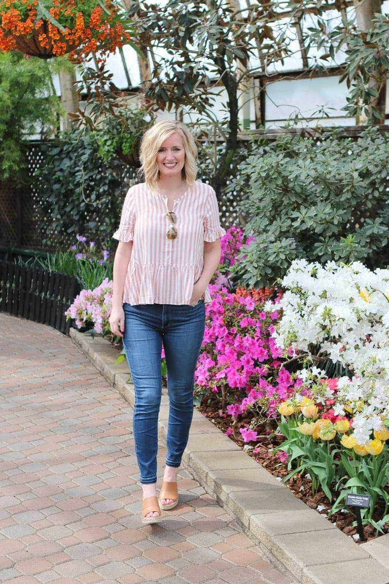 Nude wedges to wear with jeans for spring