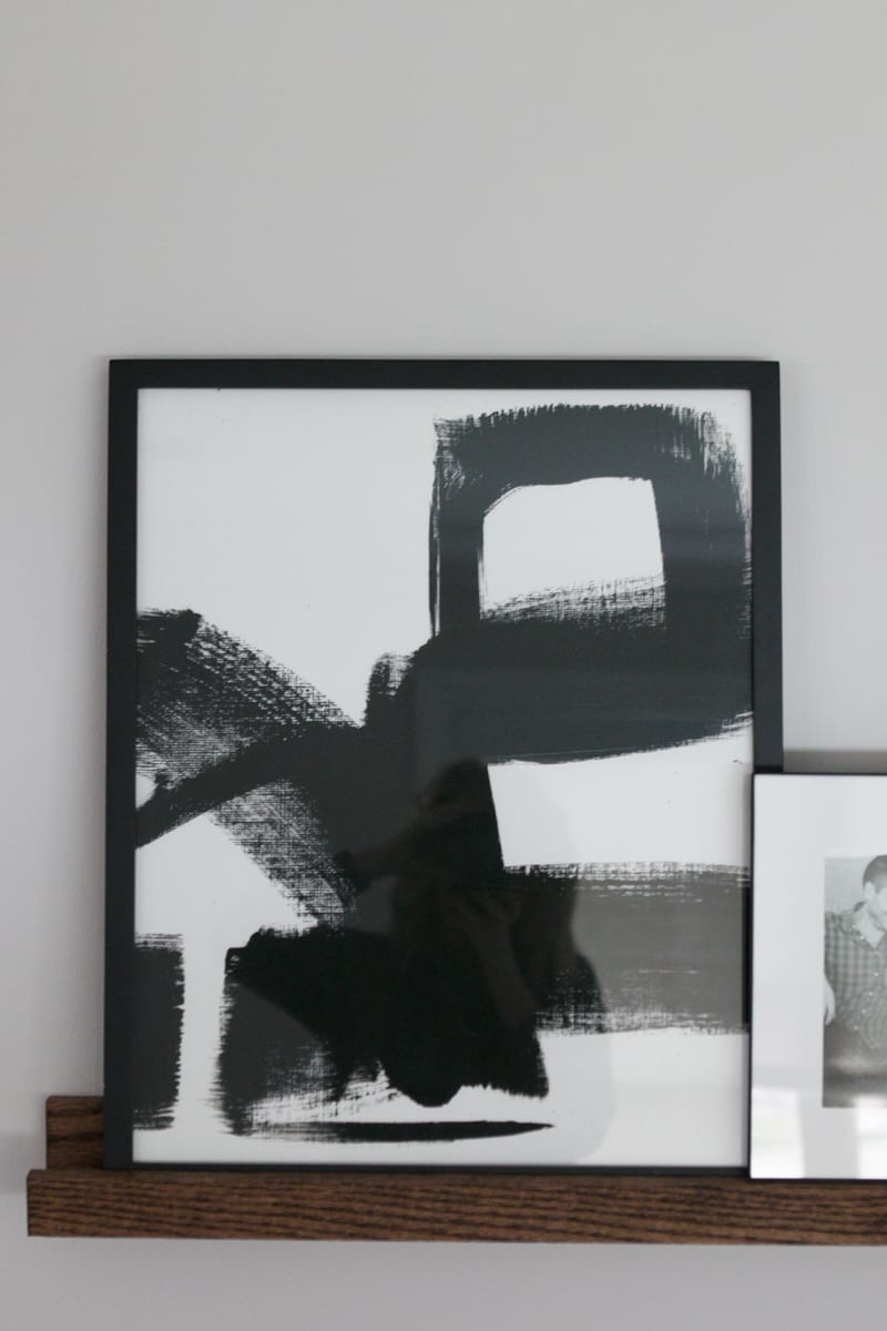 Black and white abstract art from Minted