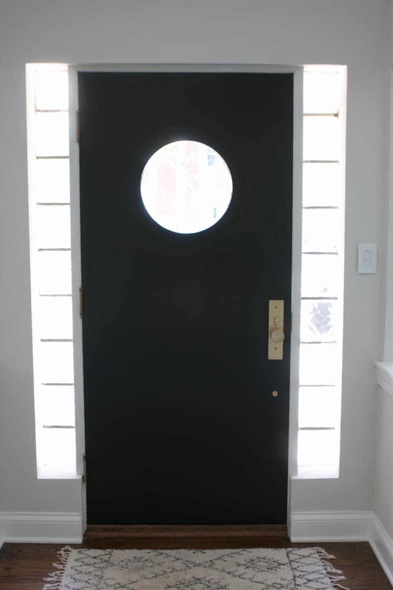 tips for painting a two-tone front door