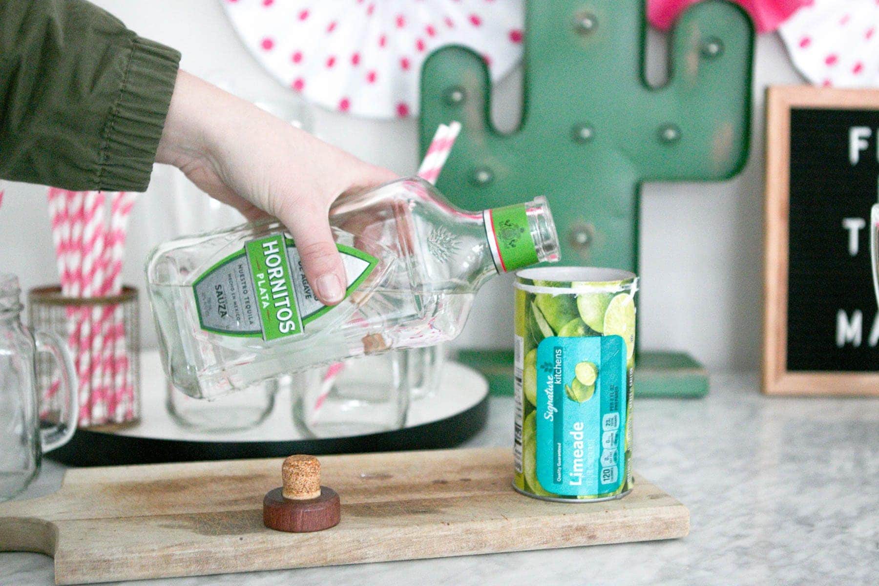 tequila in margarita