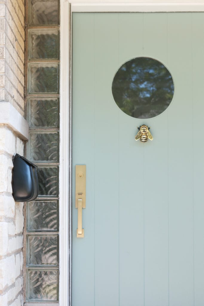 painting a front door to increase curb appeal