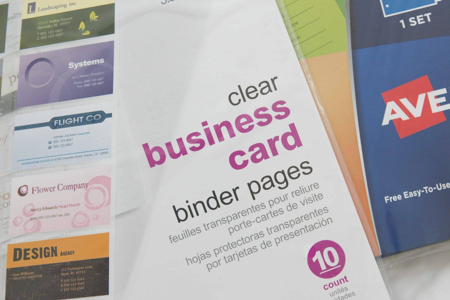 business card organizers to organize gift cards