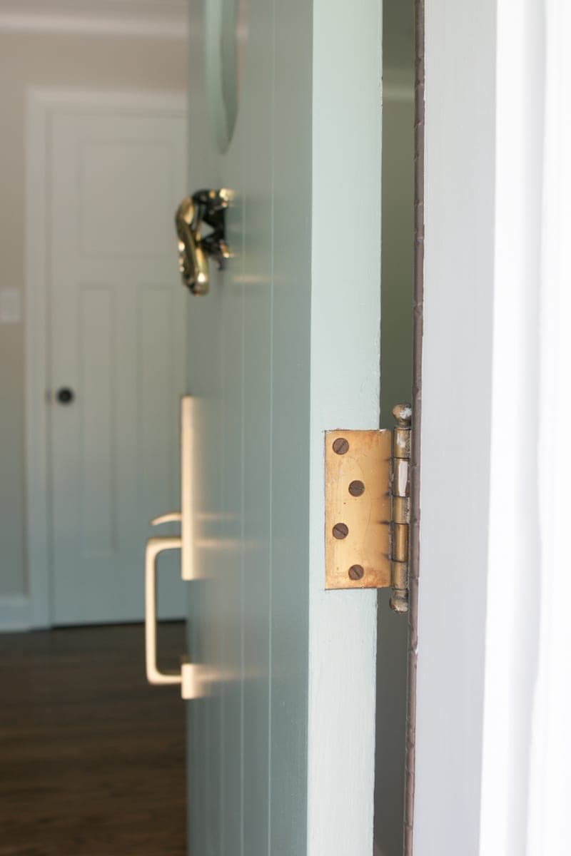 painting the edges of a front door