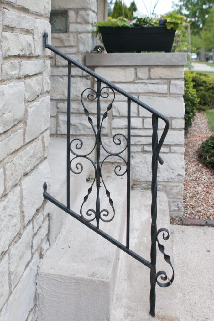 getting rid of the spirals on an old railing