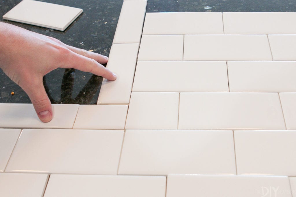 We used 2 x 6 bullnose tiles for the edges of our shower