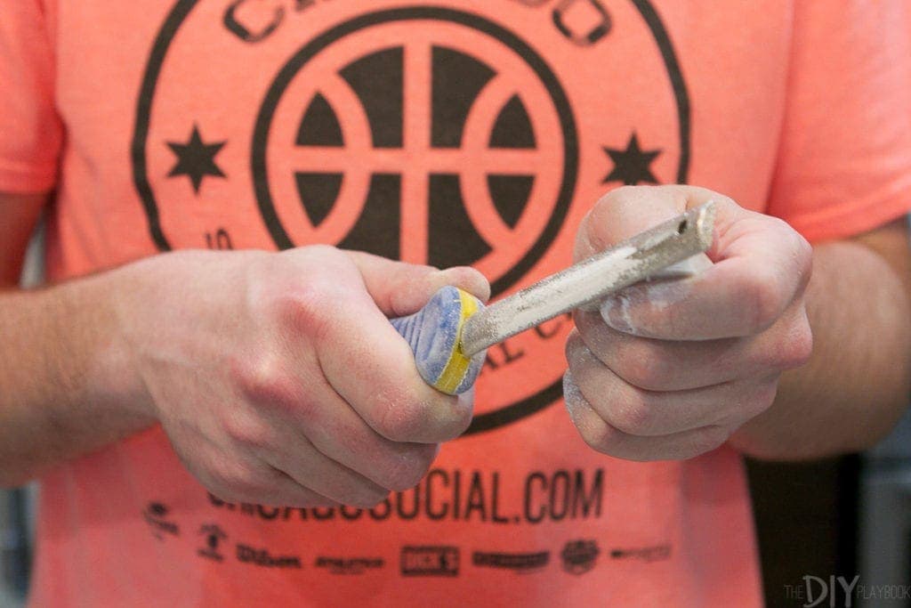 The diamond file helped to shape the stone