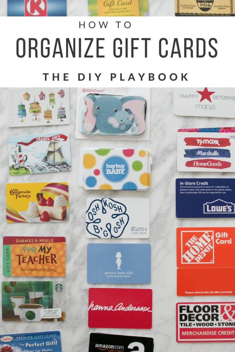 Easy tips and tricks to organize gift cards