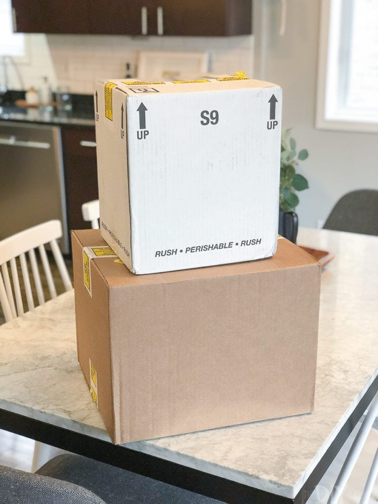 Boxes of shots and medications for IVF