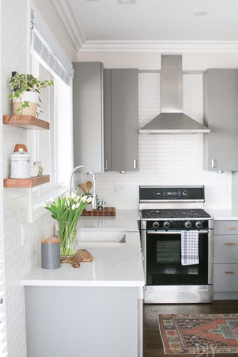 Love the color and life in this bright kitchen space