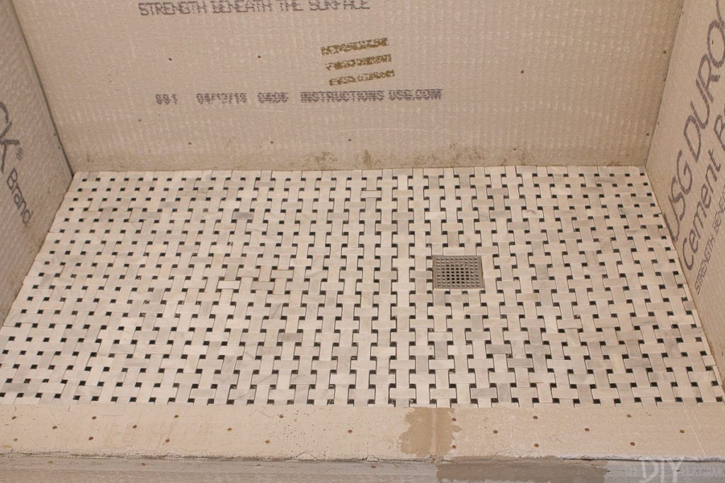 Make sure to dry fit the tile in your shower before you apply thinset