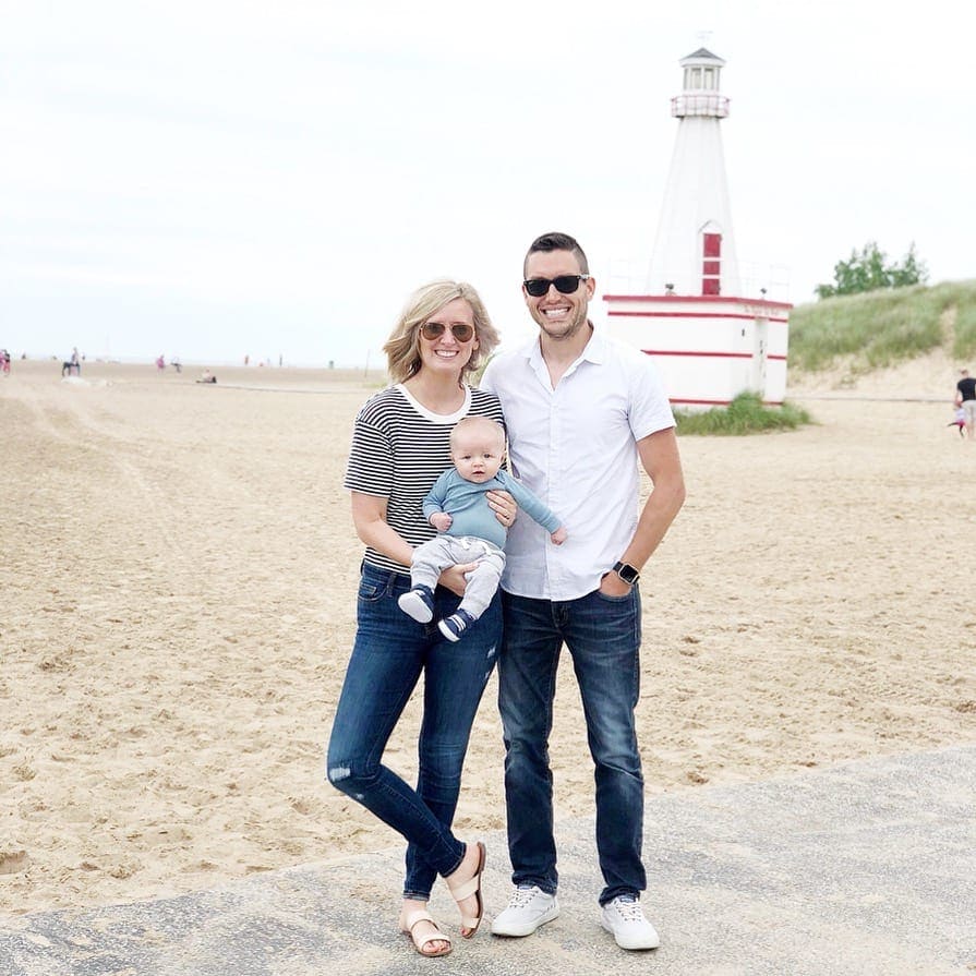 family photo in New Buffalo