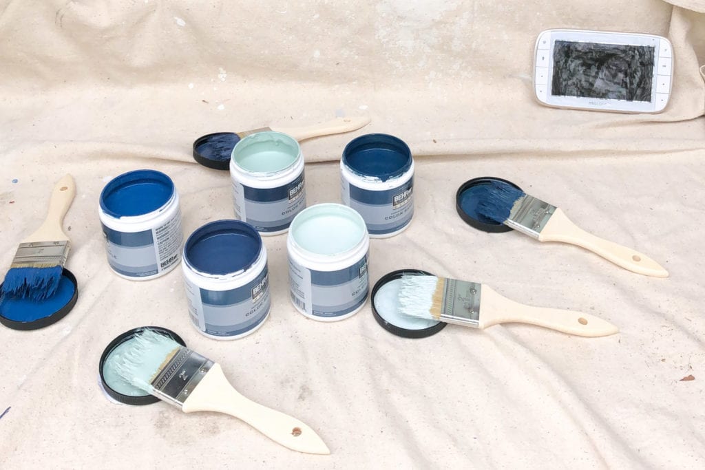buying paint samples to paint a front door