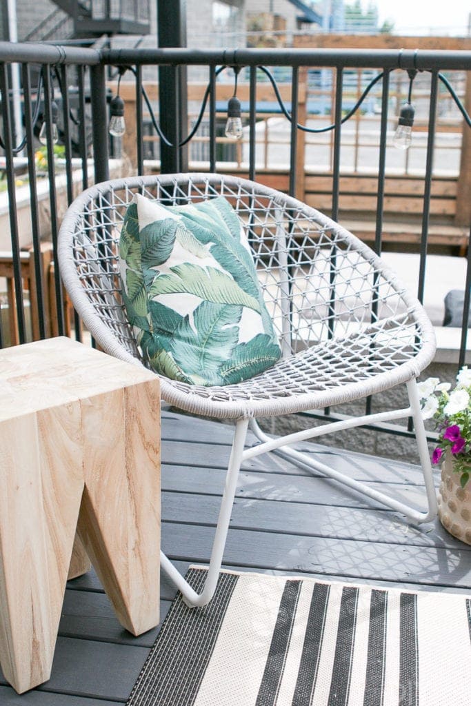 Gray lounge chair from Article