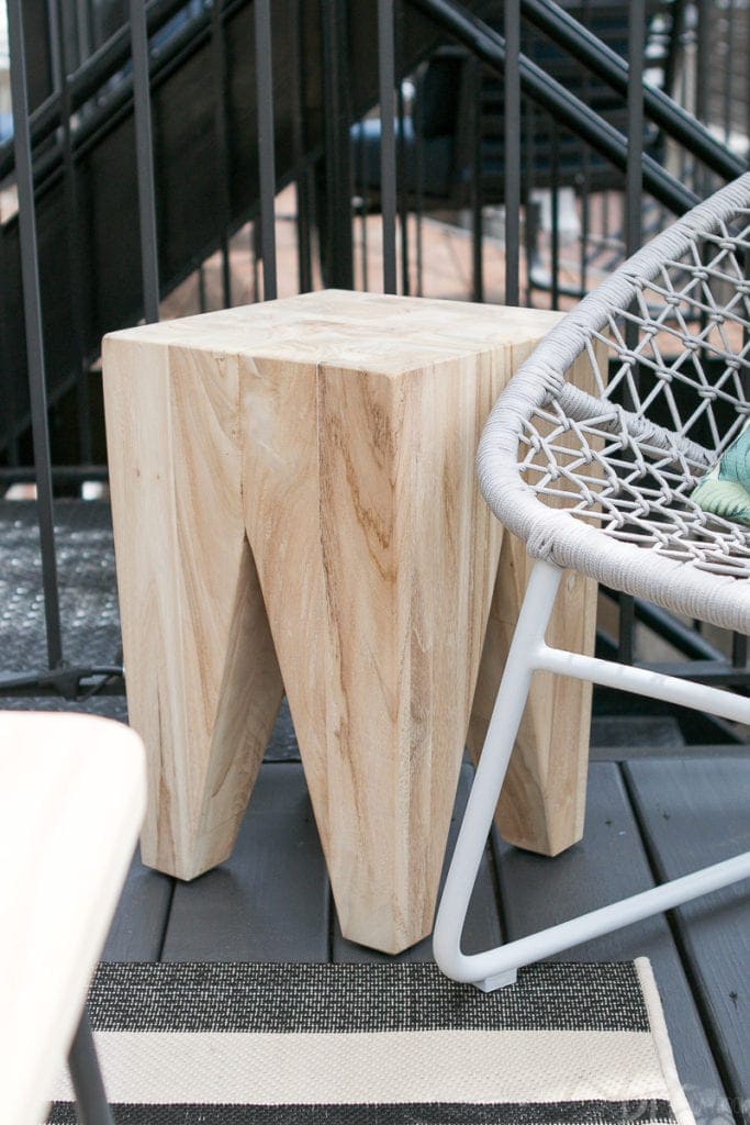 Teak is a great outdoor wood because it is weather-resistant